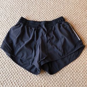 Lululemon black athletic shorts. Mesh sides. Sz: 6